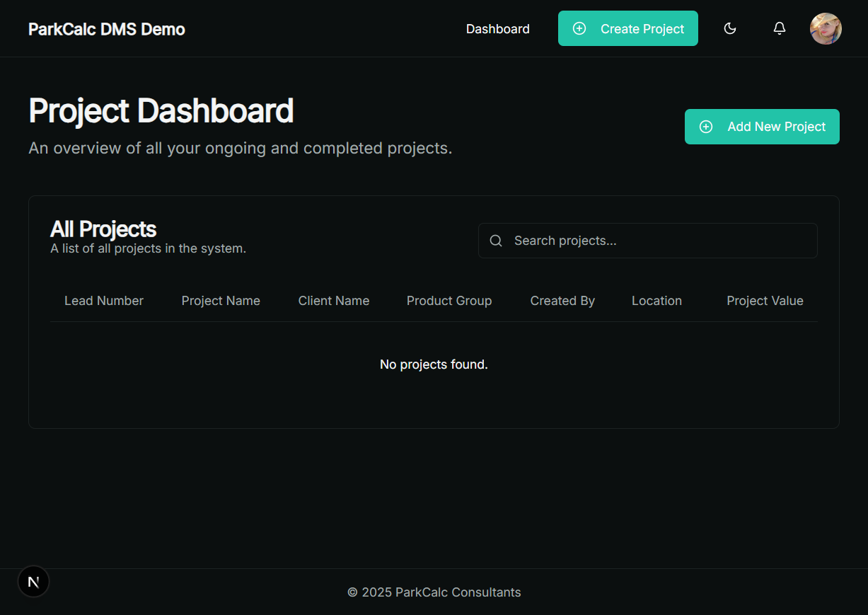 DMS Dashboard